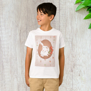 Camiseta Coelhinho com Tulipas Primavera Holiday Rabbit