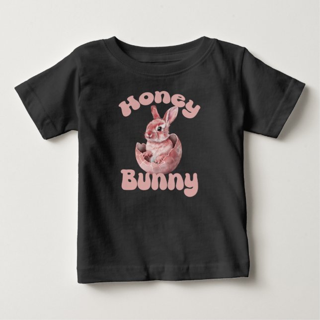 Camiseta Coelhinho da Páscoa, Coelhinho da Páscoa das Crian (Frente)