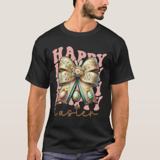 Camiseta Coelhinho da Páscoa Coquette Laço Dia de Páscoa Me