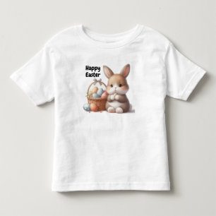 Camiseta Coelhinho da Páscoa e Cesta de Ovos
