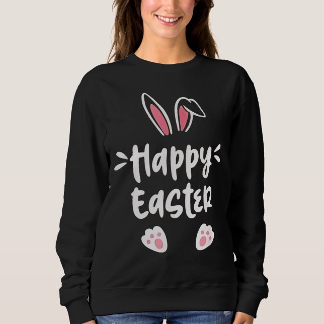 Camiseta Coelhinho da Páscoa Feliz Ovos da Páscoa da Primav (Frente)
