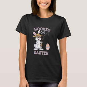 Camiseta Coelhinho da Páscoa Fofo Pescando ovos Férias Dive