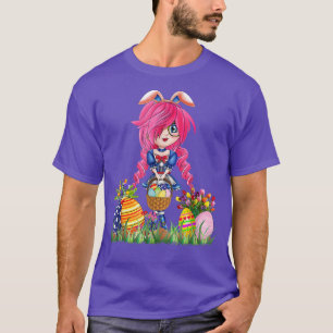 Camiseta Coelhinho da Páscoa Orelha Anime Japonês Merch Cut