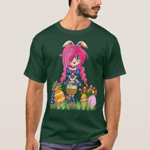 Camiseta Coelhinho da Páscoa Orelha Anime Japonês Merch Cut