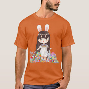 Camiseta Coelhinho da Páscoa Orelha Anime Japonês Merch Cut