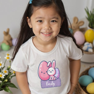 Camiseta Coelhinho da Páscoa Personalizado Super Fofo