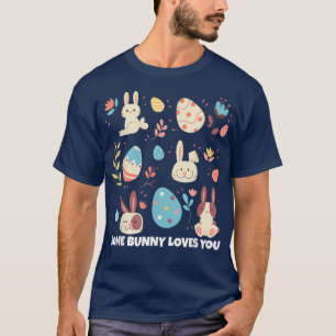 Camiseta Coelhinho Da Páscoa, Um Coelhinho Te Ama 354