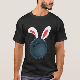 Camiseta Coelhinho de Boliche de Páscoa Orelhas Feliz Dia d