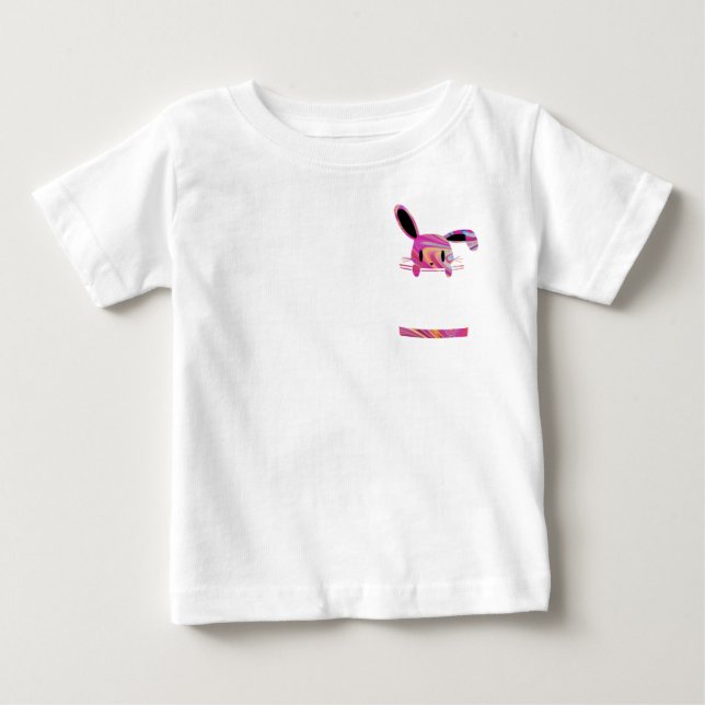 Camiseta Coelhinho de bolso de tinta (Frente)