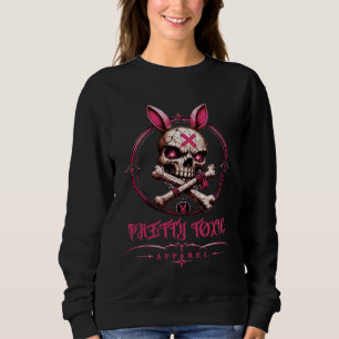 Camiseta Coelhinho de Caveira Tóxico Bonito Estética de Rua