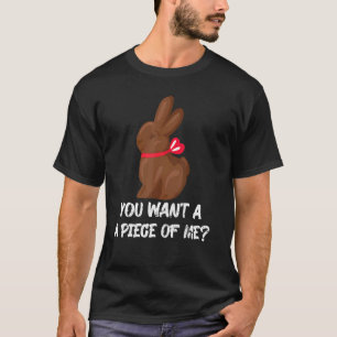 Camiseta Coelhinho De Chocolate Quer Um Pedaço Meu Dia De P