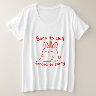 Camiseta Coelhinho de Festa Nascido Para Relaxar