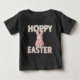 Camiseta Coelhinho de Flor Doce Festa de Páscoa