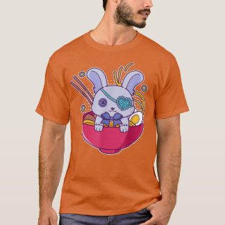 Camiseta Coelhinho De Gótico De Pastel Kawaii Em Um Bolinho
