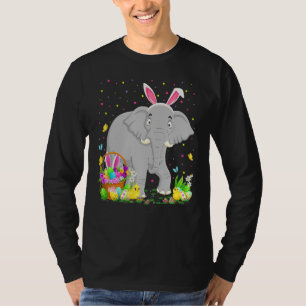 Camiseta Coelhinho de Páscoa Caçando Ovo Páscoa de Elefante
