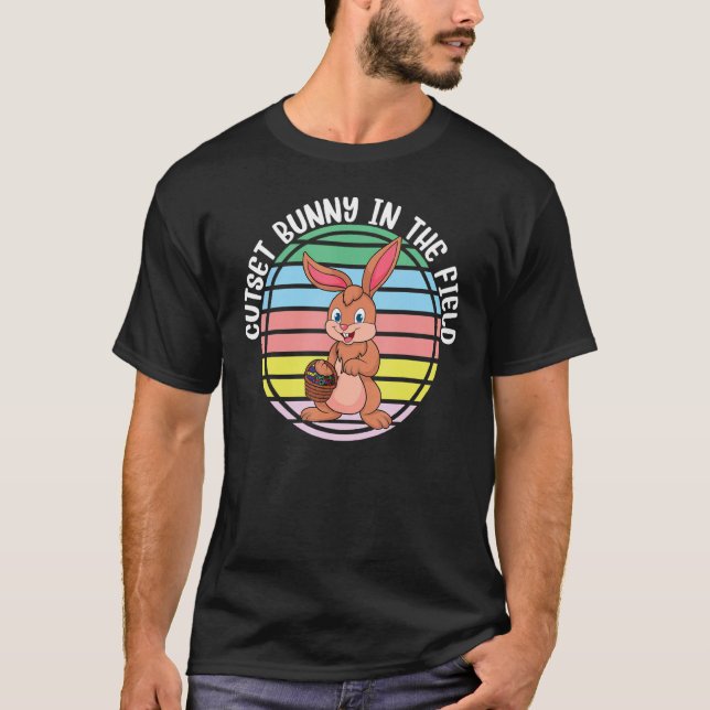 Camiseta Coelhinho De Páscoa Coelhinho De Coelhinho No Camp (Frente)