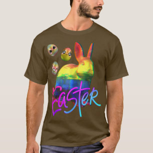 Camiseta Coelhinho de Páscoa de Chocolate Anime Kawaii Pásc