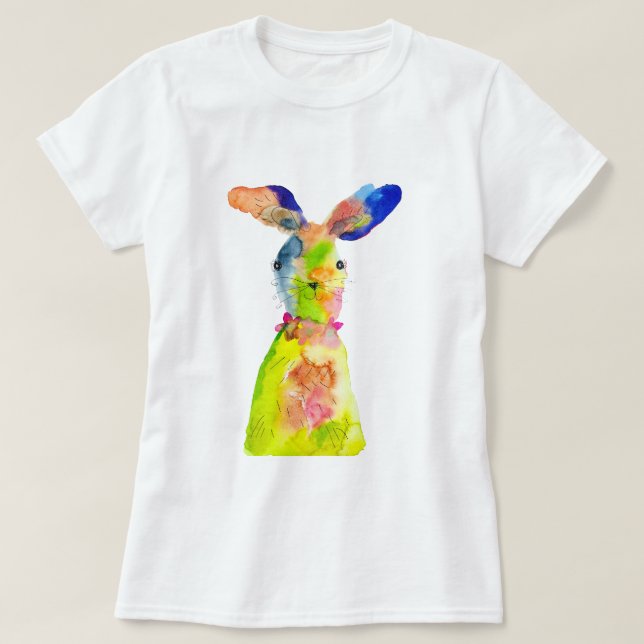 Camiseta Coelhinho de Páscoa fofo (Frente do Design)