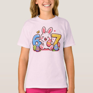 Camiseta Coelhinho de Páscoa Fofo Criança 67 Meme