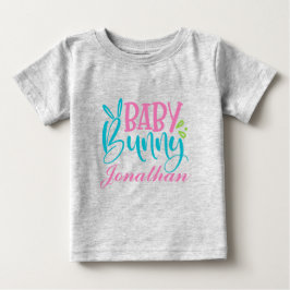 Camiseta Coelhinho de Páscoa Personalizado para Bebê