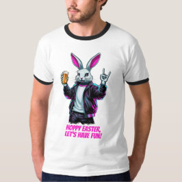 Camiseta Coelhinho de Páscoa ruim! Páscoa Hoppy, vamos nos