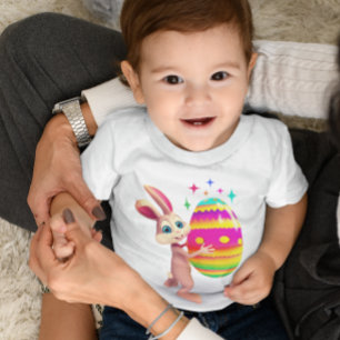 Camiseta Coelhinho de Páscoa - Torneira de Ovo de Felz pasc