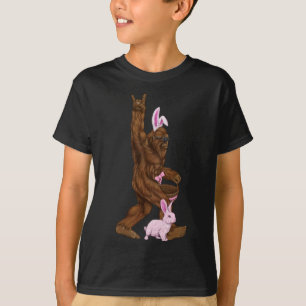 Camiseta Coelhinho De Pé-Grande páscoa Num Bolso É Divertid