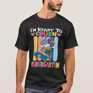 Camiseta Coelhinho De Skateboard Estou Pronto Para Esmagar