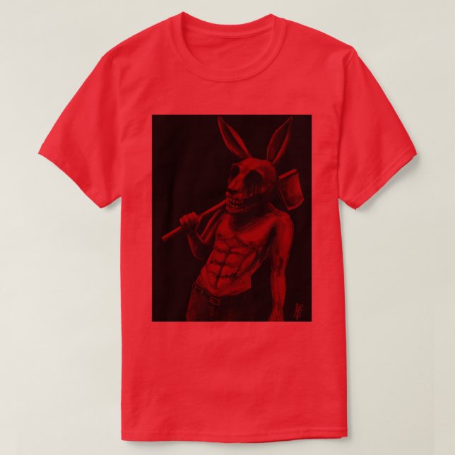 Camiseta Coelhinho de vermelho (Frente do Design)