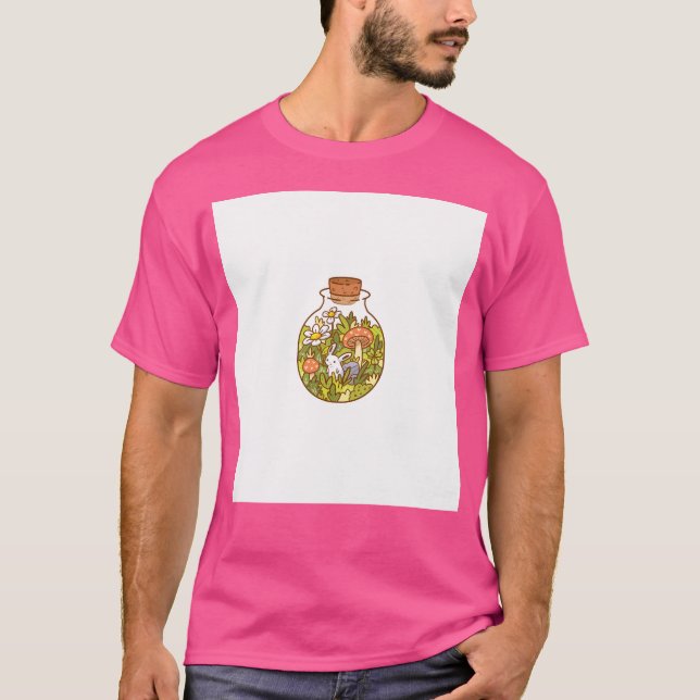 Camiseta Coelhinho Em Uma Garrafa (Frente)