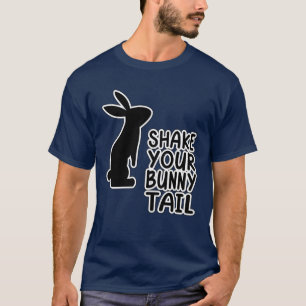 Camiseta Coelhinho Engraçado Agita Seu Coelho Da Cauda De A