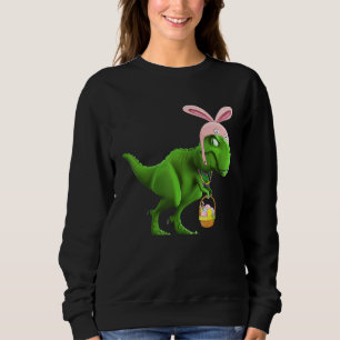 Camiseta Coelhinho Engraçado De Páscoa Rex Com Ovos