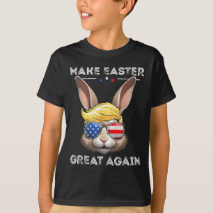 Camiseta Coelhinho engraçado do Trump faz a Páscoa grande n