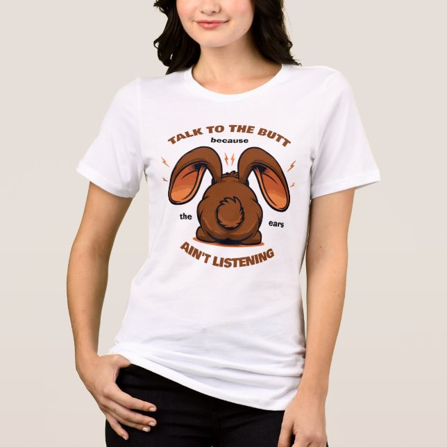 Camiseta Coelhinho Engraçado e Bonito (Frente)