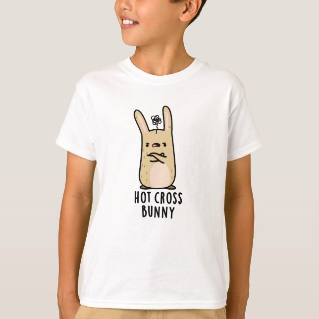 Camiseta Coelhinho Engraçado Engraçado Coelho Zangado (Frente)