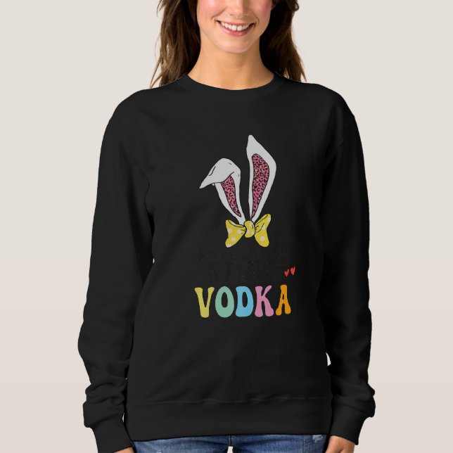 Camiseta Coelhinho Engraçado Precisa De Vodka Tee's Para Ad (Frente)