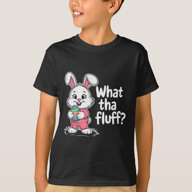 Camiseta Coelhinho Engraçado - Que Fluff (Frente)