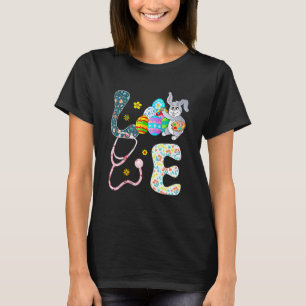 Camiseta Coelhinho Estetoscópio Enfermeira de Centro Cirúrg