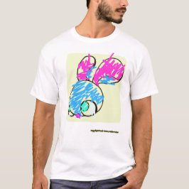 Camiseta Coelhinho Estressado em Branco
