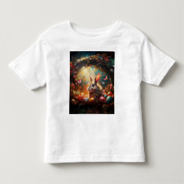 Camiseta Coelhinho felz pascoa com ovos de Páscoa