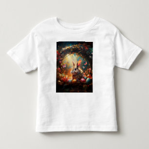 Camiseta Coelhinho felz pascoa com ovos de Páscoa