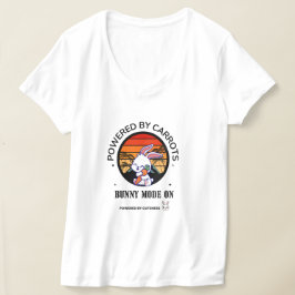 Camiseta Coelhinho Fofo Abraçando Cenoura Pôr do S