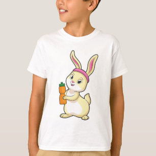 Camiseta Coelhinho na Malhação com garrafa de Bebendo