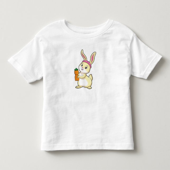 Camiseta Coelhinho na Malhação com garrafa de Bebendo (Frente)