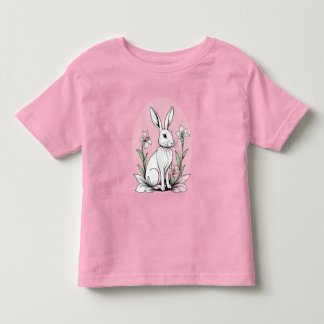 Camiseta Coelhinhos bonitos e lírios