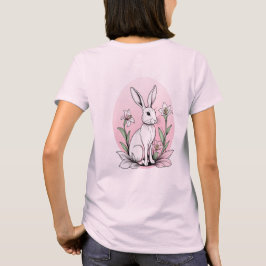 Camiseta Coelhinhos bonitos e lírios