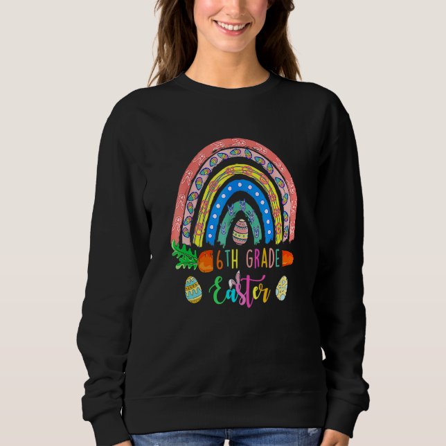 Camiseta Coelhinhos da 6 mais fina Boho Rainbow Happy E (Frente)