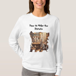 Camiseta Coelhinhos da Padaria Hora de Fazer os Donuts Gráf