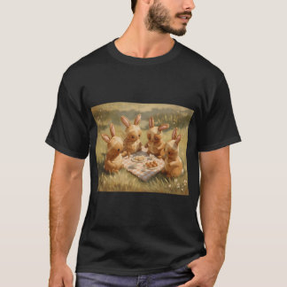 Camiseta Coelhinhos de Cruz Quente Piquenique