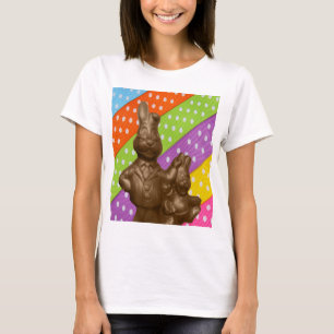 Camiseta Coelhinhos de Páscoa de Chocolate